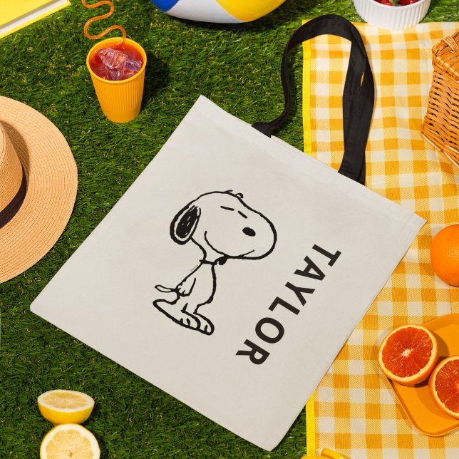 Charlie Brown och Gang Confetti Birthday Tygkasse (Tote bag at picnic)