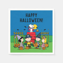 Charlie Brown och Gang Halloween fest Pappersservett