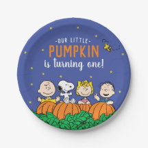 Charlie Brown och Gang Pumpkin 1:a födelsedagen