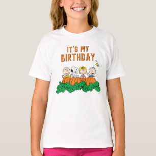Charlie Brown och Gang Pumpkin Birthday T Shirt
