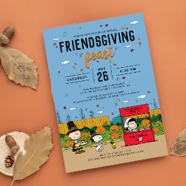 Charlie Brown och Gangens Friendsgiving-fest Inbjudningar