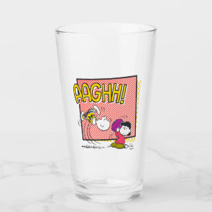 Charlie Brown och Lucy Football Tecknad Graphic Glaskopp