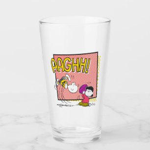 Charlie Brown och Lucy Football Tecknad Graphic Glaskopp