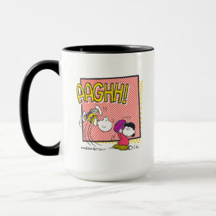 Charlie Brown och Lucy Football Tecknad Graphic Mugg