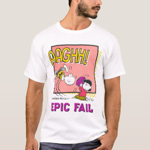 Charlie Brown och Lucy Football Tecknad Graphic T Shirt