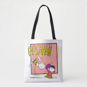 Charlie Brown och Lucy Football Tecknad Graphic Tygkasse