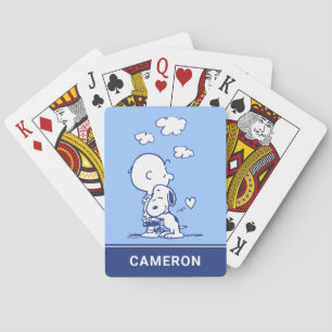 Charlie Brown och Snoopy Hug-spelkort Casinokort