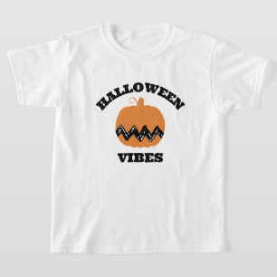Charlie Brown Orange Pumpkin   Halloween Vibes T Shirt