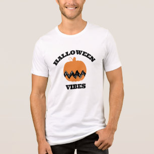 Charlie Brown Orange Pumpkin   Halloween Vibes T Shirt