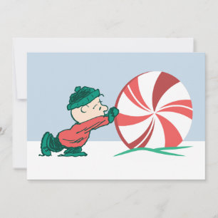 Charlie Brown   Rullar in i höstlovet Julkort