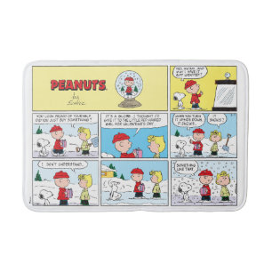 Charlie Brown   Snö Globe Badrumsmatta