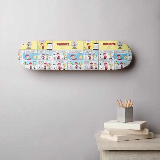 Charlie Brown | Snö Globe Mini Skateboard Bräda 18,5 Cm (Väggkonst (Horz))