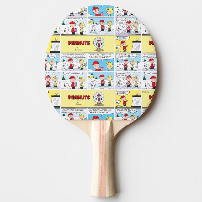 Charlie Brown | Snö Globe Pingisracket (Framsidan)