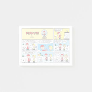 Charlie Brown Snö Globe Post-it Block