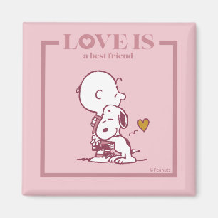 Charlie Brown & Snoopy - Kärlek är en bästa vän Magnet