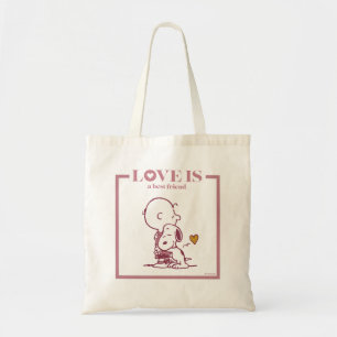 Charlie Brown & Snoopy - Kärlek är en bästa vän Tygkasse