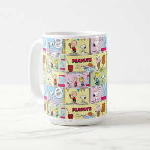 Charlie Brown, Snoopy och Sally   Ice Cream Kaffemugg