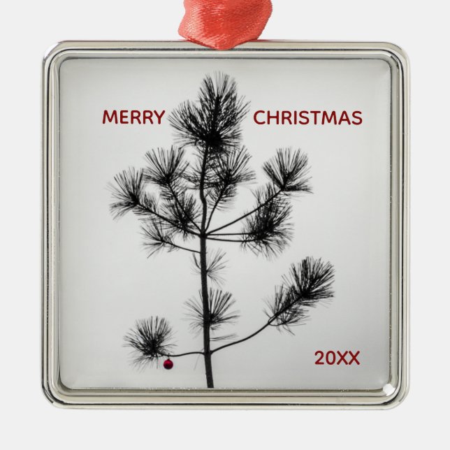 Charlie Brown Stil Red Ornament Julgran (Framsidan)