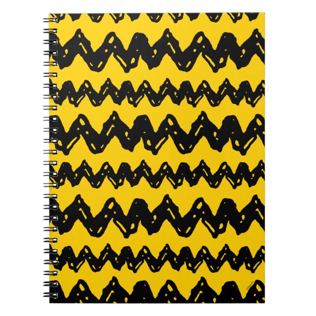 Charlie Brown Zig Zag Mönster Anteckningsbok (Framsidan)