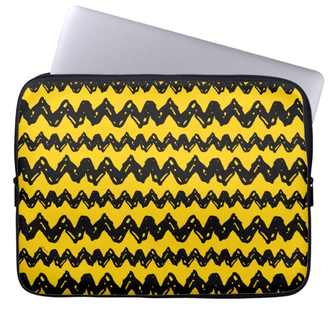 Charlie Brown Zig Zag Mönster Laptop Fodral (Framsidan)