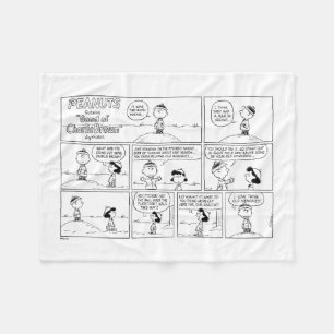 Charlie Browns minnen på Pitchers klocka Fleecefilt