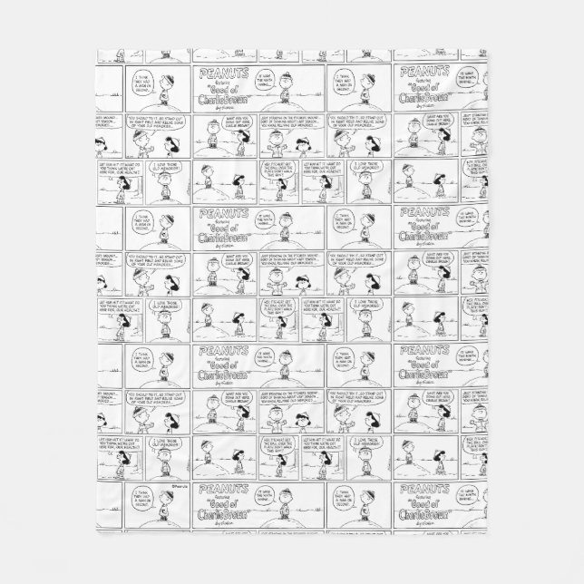 Charlie Browns minnen på Pitchers klocka Fleecefilt (Framsidan)