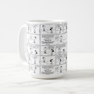 Charlie Browns minnen på Pitchers klocka Kaffemugg