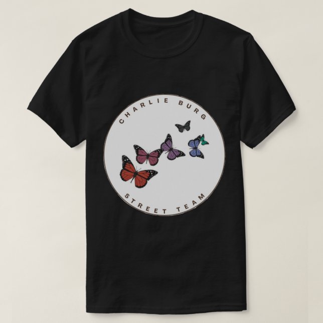 Charlie Burg Street Team Sticker T Shirt (Design framsida)