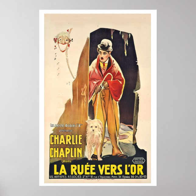 Charlie Chaplin Guldfeber Poster (Framsidan)