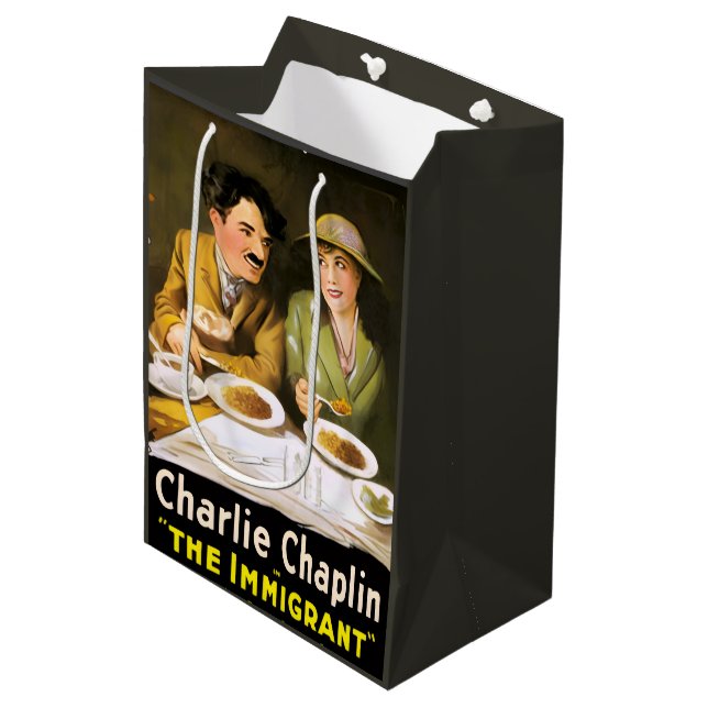 Charlie Chaplin/Invandrare Gift-blocket (Framsidan Vinklad)