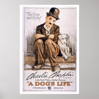 Charlie Chaplin, kopia av 1918 års teatraliska Vin Poster