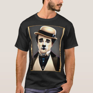 Charlie Chaplin Ledsen Hund T Shirt