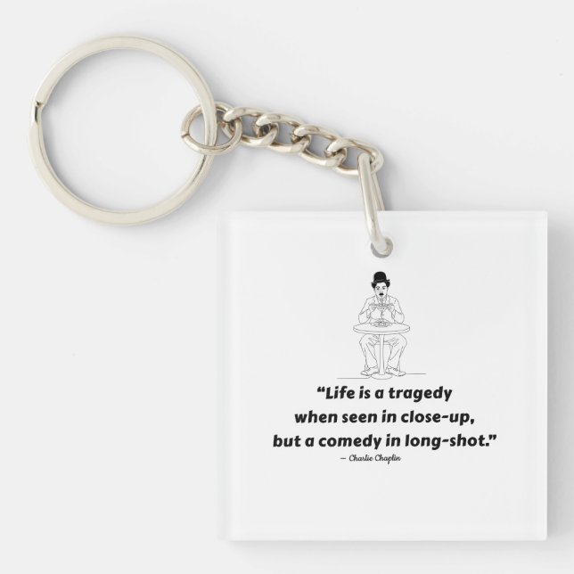 Charlie Chaplin Quote – Life Is a Tragedy  (Framsidan)