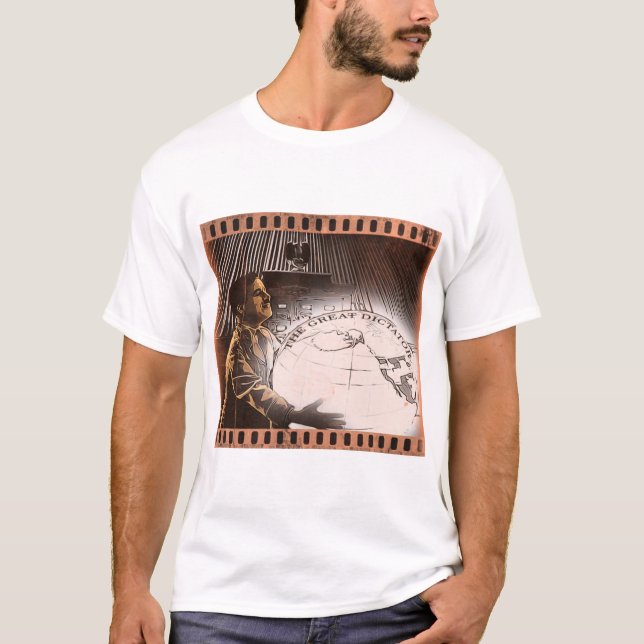 Charlie Chaplin T-ShirtDen Underbara diktatorn Cha T Shirt (Framsida)