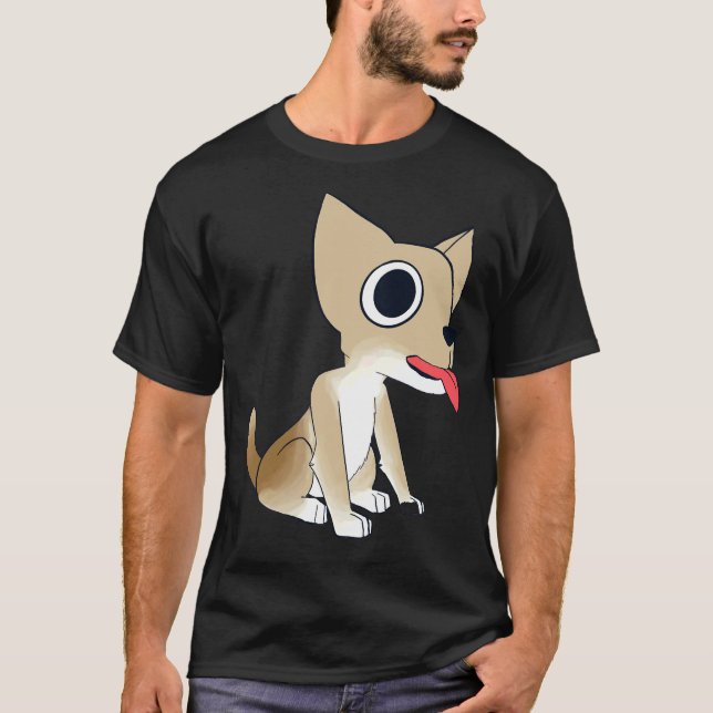 Charlie Chihuahua Fullt W Transparent Bg T Shirt (Framsida)