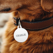 Charlie Classic Namn Monogram | Vit