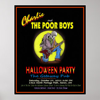 Charlie & den fattiga pojkehalloween festaffischen poster