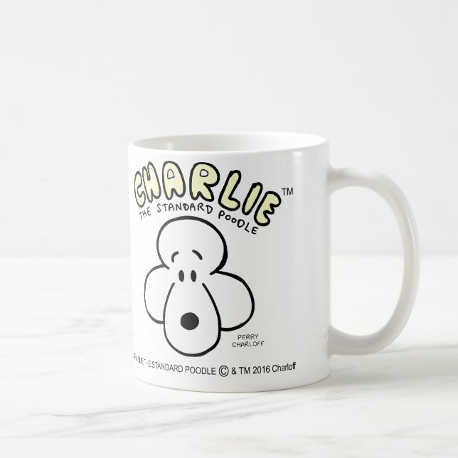 Charlie den standarda pudelmuggen kaffemugg (Höger)