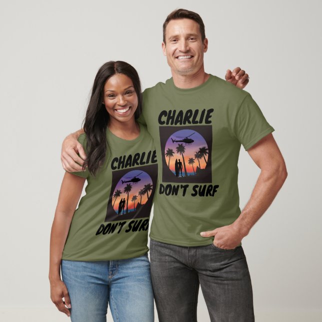 CHARLIE DON SURFA INTE VIETNAM MILITARY T-SHIRTS (Unisex)
