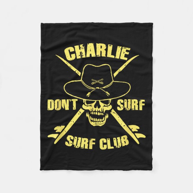 Charlie Don't Surf  Fleecefilt (Framsidan)
