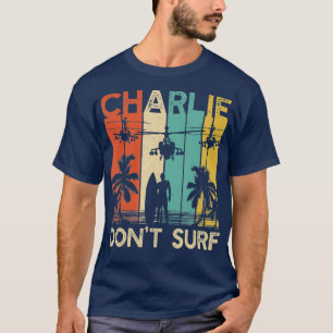Charlie Dont Surfa Militära Vietnam Krig T Shirt