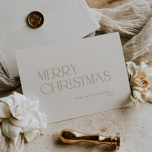 CHARLIE Guld Easy Family God jul Julkort