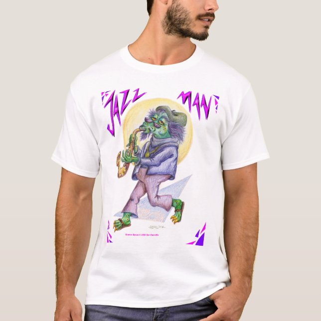 CHARLIE Jazzmanen Tee Shirt (Framsida)
