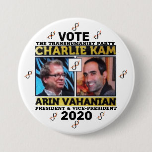Charlie Kam / Arin Vahanian för president 2020 Knapp