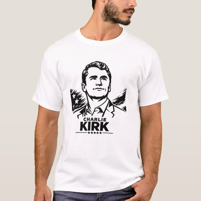 Charlie Kirk T Shirt (Framsida)