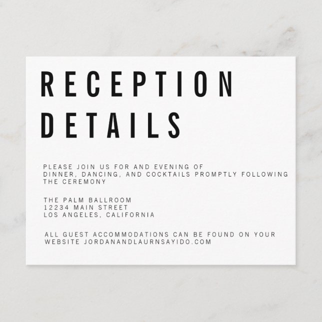 Charlie Minimalistiskt Följekort Tilläggskort (Framsida)