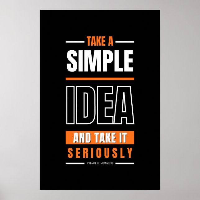 Charlie Munger-offertvariation Poster (Framsidan)