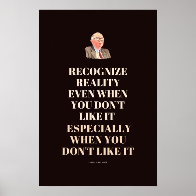 Charlie Munger Quote 8 Poster (Framsidan)