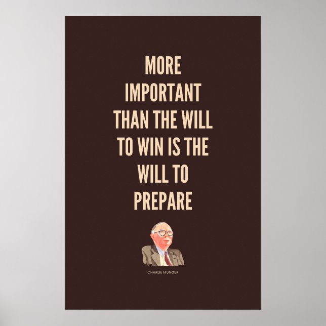 Charlie Munger Quote Poster (Framsidan)