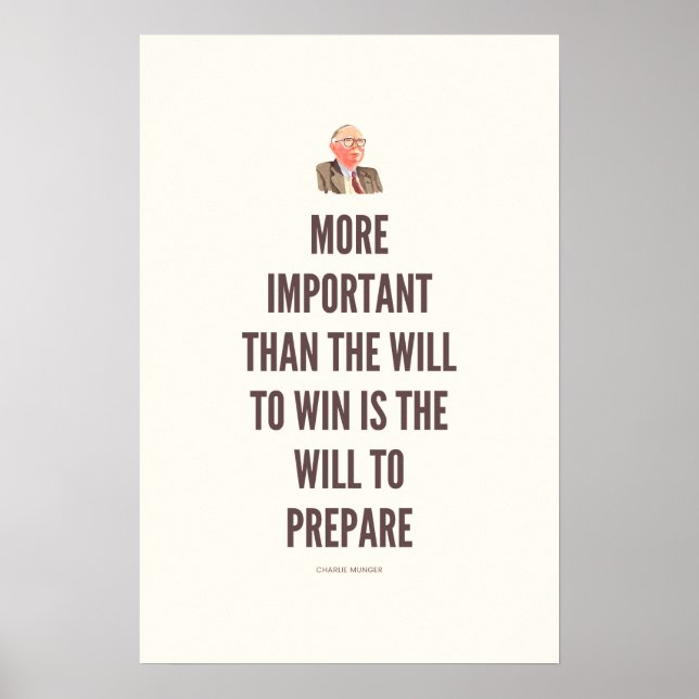 Charlie Munger Quote Poster (Framsidan)